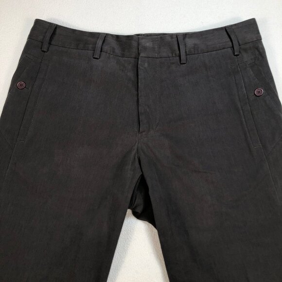 Marithe Francois Girbaud Pants Men's 36x33 Gray Brown Chinos GIR+A&F srl‎ Italy - Picture 4 of 16